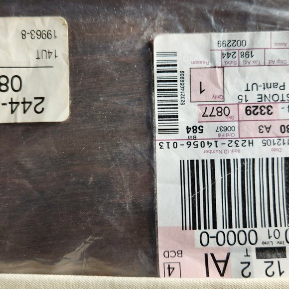 14 Ultra tall pants tan, front zipper - Picture 3 of 7